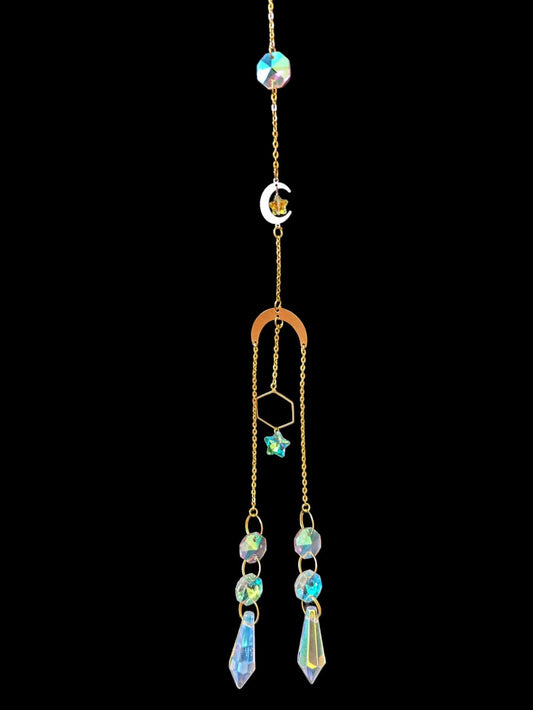 Moon and Stars Suncatcher